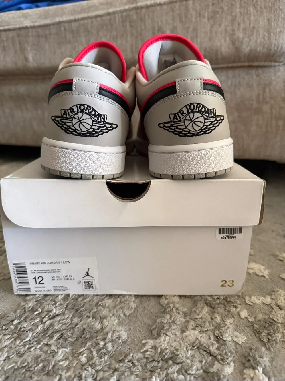 Air Jordan 1 Low Iron Ore Siren Red